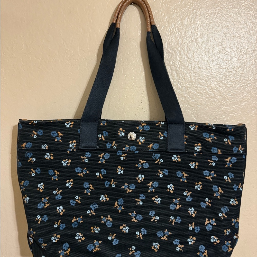 COACH Blue Floral Tote Purse!